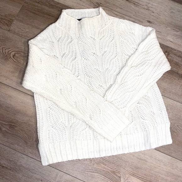 J. Crew Sweaters - J Crew ivory alpaca blend turtleneck sweater